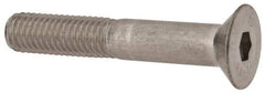 Value Collection - M8x1.25 Metric Coarse Hex Socket Drive, 90° Flat Screw - Grade 316 & Austenitic A4 Stainless Steel, Partially Threaded, 50mm OAL - Apex Tool & Supply