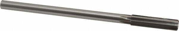 Interstate - 0.4385" High Speed Steel Chucking Reamer - Straight Flute, 0.373" Straight Shank, 1-3/4" Flute Length, 7" OAL - Apex Tool & Supply