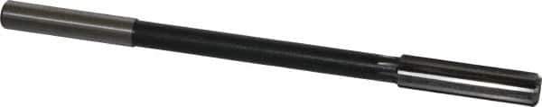 Interstate - 1/2" High Speed Steel Chucking Reamer - Straight Flute, 0.4355" Straight Shank, 2" Flute Length, 8" OAL - Apex Tool & Supply