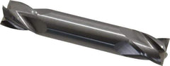 OSG - 1/2", 5/8" LOC, 1/2" Shank Diam, 3" OAL, 4 Flute, Solid Carbide Square End Mill - Double End, Uncoated, Spiral Flute, 30° Helix, Right Hand Cut, Right Hand Flute, Series 424 - Apex Tool & Supply