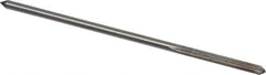 Interstate - 1/8" High Speed Steel Chucking Reamer - Straight Flute, 0.119" Straight Shank, 7/8" Flute Length, 3-1/2" OAL - Apex Tool & Supply