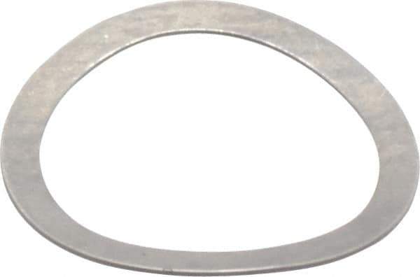 Gardner Spring - 0.243" ID x 0.305" OD, Grade 302 Stainless Steel Wave Disc Spring - 0.007" Thick, 0.03" Overall Height, 0.015" Deflection, 0.75 Lb at Deflection - Apex Tool & Supply