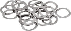 Gardner Spring - 0.265" ID x 0.367" OD, Grade 1074-1095 Steel Wave Disc Spring - 0.006" Thick, 0.03" Overall Height, 0.015" Deflection, 3 Lb at Deflection - Apex Tool & Supply