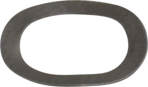 Gardner Spring - 0.265" ID x 0.367" OD, Grade 302 Stainless Steel Wave Disc Spring - 0.006" Thick, 0.03" Overall Height, 0.015" Deflection, 3 Lb at Deflection - Apex Tool & Supply