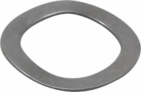 Gardner Spring - 0.44" ID x 0.618" OD, Grade 1074-1095 Steel Wave Disc Spring - 0.008" Thick, 0.04" Overall Height, 0.025" Deflection, 4 Lb at Deflection - Apex Tool & Supply