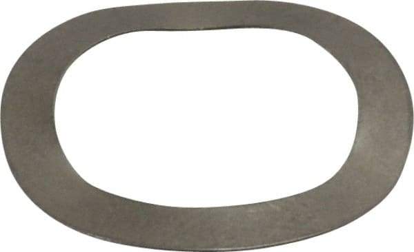 Gardner Spring - 0.531" ID x 0.734" OD, Grade 302 Stainless Steel Wave Disc Spring - 0.009" Thick, 0.05" Overall Height, 0.03" Deflection, 5.5 Lb at Deflection - Apex Tool & Supply