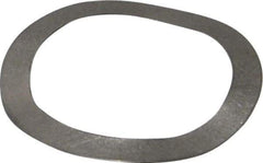 Gardner Spring - 0.65" ID x 0.855" OD, Grade 302 Stainless Steel Wave Disc Spring - 0.01" Thick, 0.06" Overall Height, 0.03" Deflection, 5.5 Lb at Deflection - Apex Tool & Supply