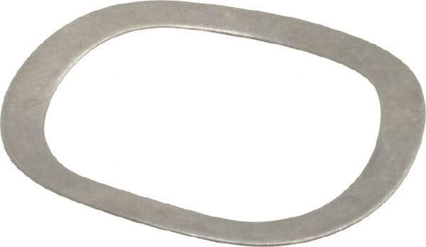 Gardner Spring - 1.201" ID x 1.543" OD, Grade 1074 Steel Wave Disc Spring - 0.02" Thick, 0.125" Overall Height, 0.062" Deflection, 31 Lb at Deflection - Apex Tool & Supply