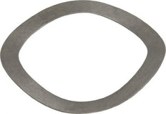Gardner Spring - 1.872" ID x 2.42" OD, Grade 1074 Steel Wave Disc Spring - 0.025" Thick, 0.168" Overall Height, 0.082" Deflection, 45 Lb at Deflection - Apex Tool & Supply