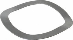 Gardner Spring - 5.12" ID x 6.55" OD, Grade 1074 Steel Wave Disc Spring - 0.061" Thick, 0.496" Overall Height, 0.174" Deflection - Apex Tool & Supply