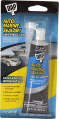 DAP - 2.8 oz Tube Clear RTV Silicone Joint Sealant - -40 to 400°F Operating Temp, 10 to 20 min Tack Free Dry Time, 24 hr Full Cure Time - Apex Tool & Supply