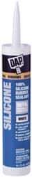 DAP - 10.1 oz Tube White RTV Silicone Joint Sealant - -40 to 400°F Operating Temp, 10 to 20 min Tack Free Dry Time, 24 hr Full Cure Time - Apex Tool & Supply