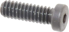 Made in USA - 1/4-20 UNC Hex Socket Drive, Low Socket Cap Screw - Grade 4037 Alloy Steel, Black Oxide Finish, Fully Threaded, 3/4" Length Under Head - Apex Tool & Supply