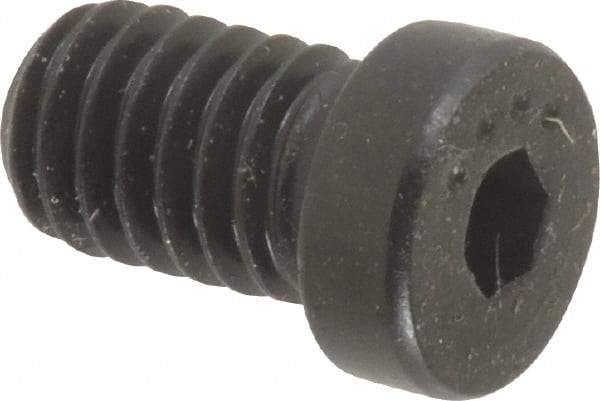 Made in USA - 5/16-18 UNC Hex Socket Drive, Low Socket Cap Screw - Grade 4037 Alloy Steel, Black Oxide Finish, Fully Threaded, 1/2" Length Under Head - Apex Tool & Supply