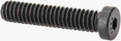Made in USA - 1/4-20 UNC Hex Socket Drive, Low Socket Cap Screw - Grade 4037 Alloy Steel, Black Oxide Finish, Fully Threaded, 1-1/4" Length Under Head - Apex Tool & Supply