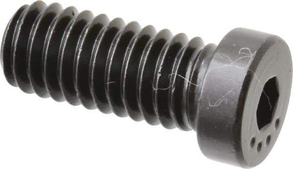Made in USA - 5/16-18 UNC Hex Socket Drive, Low Socket Cap Screw - Grade 4037 Alloy Steel, Black Oxide Finish, Fully Threaded, 3/4" Length Under Head - Apex Tool & Supply