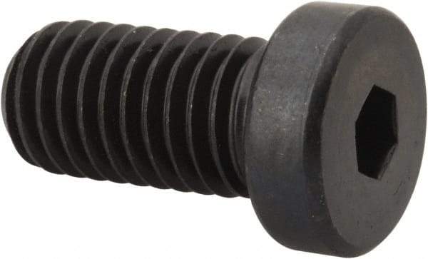 Made in USA - 1/2-13 UNC Hex Socket Drive, Low Socket Cap Screw - Grade 4037 Alloy Steel, Black Oxide Finish, Fully Threaded, 1" Length Under Head - Apex Tool & Supply