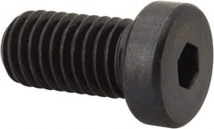 Made in USA - 1/2-13 UNC Hex Socket Drive, Low Socket Cap Screw - Grade 4037 Alloy Steel, Black Oxide Finish, Fully Threaded, 1" Length Under Head - Apex Tool & Supply
