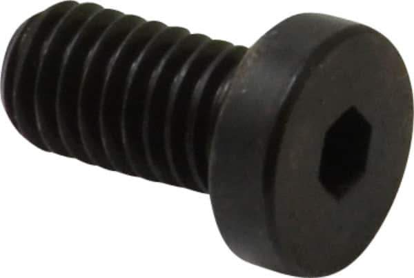 Made in USA - #10-32 UNF Hex Socket Drive, Low Socket Cap Screw - Grade 4037 Alloy Steel, Black Oxide Finish, Fully Threaded, 3/8" Length Under Head - Apex Tool & Supply
