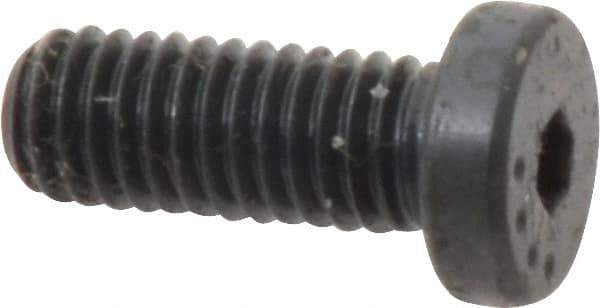 Made in USA - #10-32 UNF Hex Socket Drive, Low Socket Cap Screw - Grade 4037 Alloy Steel, Black Oxide Finish, Fully Threaded, 1/2" Length Under Head - Apex Tool & Supply