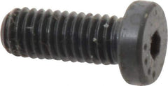 Made in USA - #10-32 UNF Hex Socket Drive, Low Socket Cap Screw - Grade 4037 Alloy Steel, Black Oxide Finish, Fully Threaded, 1/2" Length Under Head - Apex Tool & Supply
