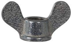 Made in USA - 1/2-13 UNC, Uncoated, Iron Standard Wing Nut - Grade 32510, 2" Wing Span, 1-1/4" Wing Span, 7/8" Base Diam - Apex Tool & Supply