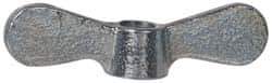 Value Collection - 3/8-16 UNC, Zinc Plated, Steel Standard Wing Nut - Grade 1015-1025, 2-1/2" Wing Span, 0.69" Wing Span, 9/16" Base Diam - Apex Tool & Supply