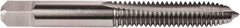 Union Butterfield - 7/16-20 UNF, 3 Flute, TiN Finish, High Speed Steel Spiral Point Tap - Plug Chamfer, Right Hand Thread, 3-5/32" OAL, 1-7/16" Thread Length, 0.323" Shank Diam, 2B/3B Class of Fit, Series TN1585 - Exact Industrial Supply