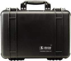 Pelican Products, Inc. - 14-1/16" Wide x 6-15/16" High, Clamshell Hard Case - Black, Polypropylene - Apex Tool & Supply