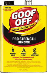 Goof Off - 1 Gal Can Adhesive Remover - Removes Caulk Residue, Chewing Gum, Crayon, Glue, Marker, Paint, Pen, Scuff Marks, Tar, Stickers & Tree Sap - Apex Tool & Supply