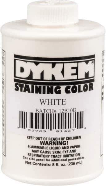 Dykem - 8 Ounce White Staining Color - Brush in Cap Container - Apex Tool & Supply