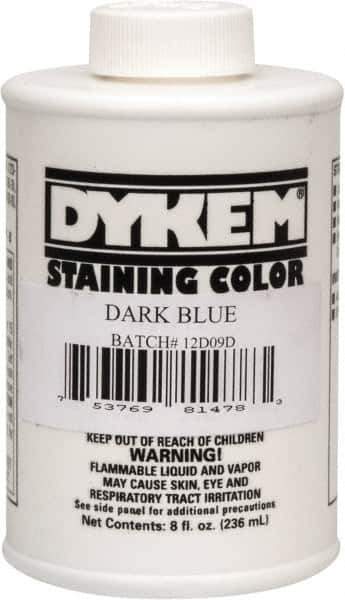 Dykem - 8 Ounce Dark Blue Staining Color - Brush in Cap Container - Apex Tool & Supply
