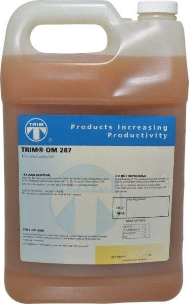 Master Fluid Solutions - Trim OM 287, 1 Gal Bottle Cutting Fluid - Straight Oil, For Machining - Apex Tool & Supply