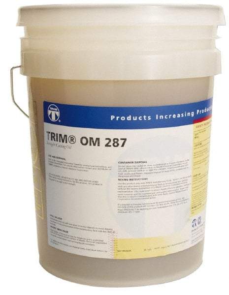 Master Fluid Solutions - Trim OM 287, 5 Gal Pail Cutting Fluid - Straight Oil, For Machining - Apex Tool & Supply