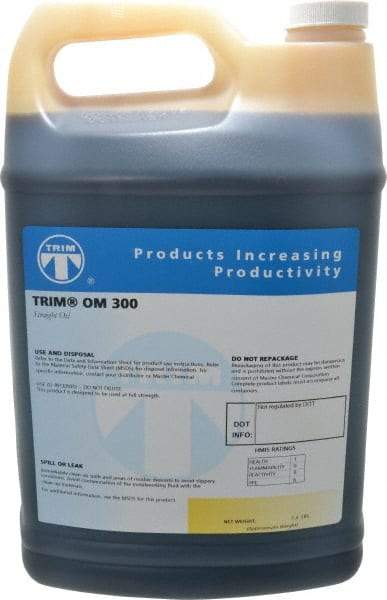 Master Fluid Solutions - Trim OM 300, 1 Gal Bottle Cutting Fluid - Straight Oil, For Grinding - Apex Tool & Supply