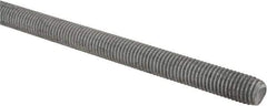 Made in USA - 5/8-11 UNC (Coarse), 2' Long, Low Carbon Steel Threaded Rod - Hot-Dipped Galvanized Finish, Right Hand Thread - Apex Tool & Supply