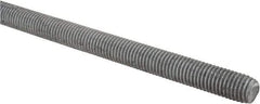 Made in USA - 5/8-11 UNC (Coarse), 6' Long, Low Carbon Steel Threaded Rod - Hot-Dipped Galvanized Finish, Right Hand Thread - Apex Tool & Supply