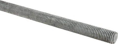 Made in USA - 3/4-10 UNC (Coarse), 6' Long, Low Carbon Steel Threaded Rod - Hot-Dipped Galvanized Finish, Right Hand Thread - Apex Tool & Supply