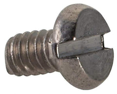 Value Collection - M2x0.40 Metric Coarse, 3mm Length Under Head Slotted Drive Machine Screw - Fillister Head, Grade 18-8 & A2 Stainless Steel, Uncoated, Without Washer - Apex Tool & Supply