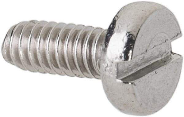 Value Collection - M2x0.40 Metric Coarse, 5mm Length Under Head Slotted Drive Machine Screw - Fillister Head, Grade 18-8 & A2 Stainless Steel, Uncoated, Without Washer - Apex Tool & Supply