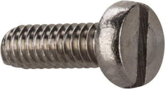 Value Collection - M2x0.40 Metric Coarse, 6mm Length Under Head Slotted Drive Machine Screw - Fillister Head, Grade 18-8 & A2 Stainless Steel, Uncoated, Without Washer - Apex Tool & Supply