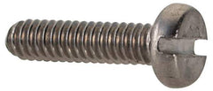 Value Collection - M2x0.40 Metric Coarse, 8mm Length Under Head Slotted Drive Machine Screw - Fillister Head, Grade 18-8 & A2 Stainless Steel, Uncoated, Without Washer - Apex Tool & Supply