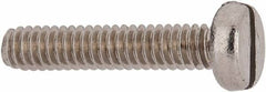 Value Collection - M2x0.40 Metric Coarse, 10mm Length Under Head Slotted Drive Machine Screw - Fillister Head, Grade 18-8 & A2 Stainless Steel, Uncoated, Without Washer - Apex Tool & Supply