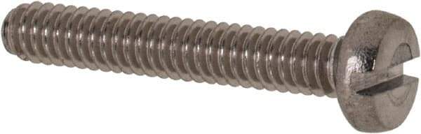 Value Collection - M2x0.40 Metric Coarse, 12mm Length Under Head Slotted Drive Machine Screw - Fillister Head, Grade 18-8 & A2 Stainless Steel, Uncoated, Without Washer - Apex Tool & Supply