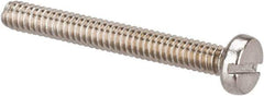 Value Collection - M2x0.40 Metric Coarse, 16mm Length Under Head Slotted Drive Machine Screw - Fillister Head, Grade 18-8 & A2 Stainless Steel, Uncoated, Without Washer - Apex Tool & Supply