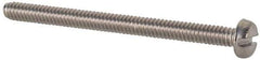 Value Collection - M2x0.40 Metric Coarse, 25mm Length Under Head Slotted Drive Machine Screw - Fillister Head, Grade 18-8 & A2 Stainless Steel, Uncoated, Without Washer - Apex Tool & Supply