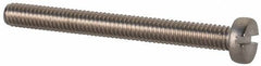 Value Collection - M2.5x0.45 Metric Coarse, 25mm Length Under Head Slotted Drive Machine Screw - Fillister Head, Grade 18-8 & A2 Stainless Steel, Uncoated, Without Washer - Apex Tool & Supply