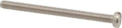Value Collection - M2.5x0.45 Metric Coarse, 30mm Length Under Head Slotted Drive Machine Screw - Fillister Head, Grade 18-8 & A2 Stainless Steel, Uncoated, Without Washer - Apex Tool & Supply