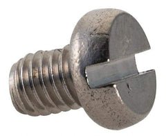 Value Collection - M3x0.50 Metric Coarse, 4mm Length Under Head Slotted Drive Machine Screw - Fillister Head, Grade 18-8 & A2 Stainless Steel, Uncoated, Without Washer - Apex Tool & Supply