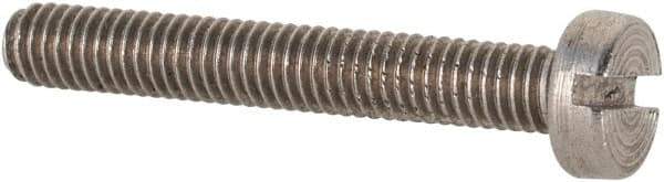 Value Collection - M3x0.50 Metric Coarse, 20mm Length Under Head Slotted Drive Machine Screw - Fillister Head, Grade 18-8 & A2 Stainless Steel, Uncoated, Without Washer - Apex Tool & Supply